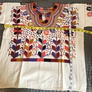 Embroidered top hand made Oaxaca
